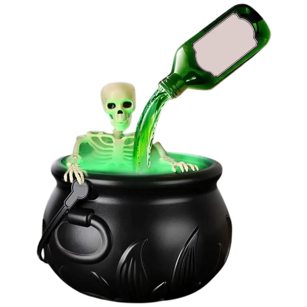 Magic Floating Potion Bottle Set with Skeleton for Halloween Spooky Party Supplies for Witchcraft Theme Decor