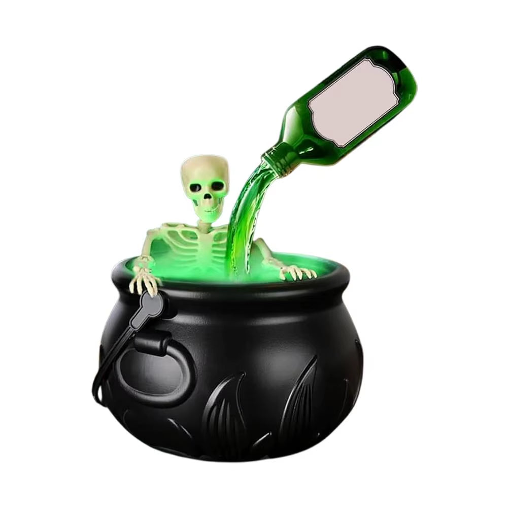 Magic Floating Potion Bottle Set with Skeleton for Halloween Spooky Party Supplies for Witchcraft Theme Decor