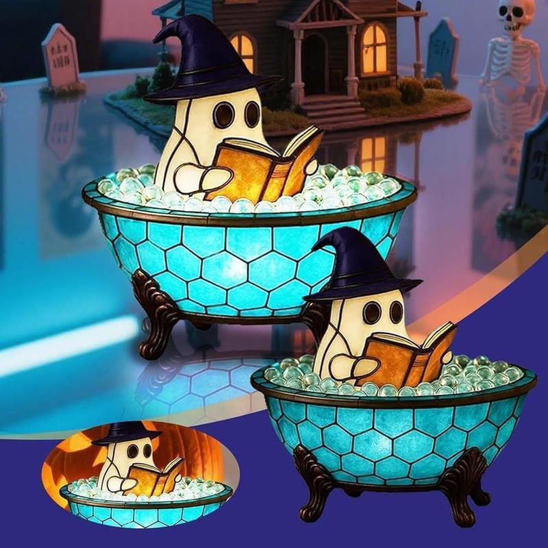 3D Physical Ghost Bubble Bath Luminous Statues, Halloween Ghost Luminous Statues, Cute Luminous Statues For Bathroom Decor, Ghost-Themed Bathtub Accent Luminous Statues For Halloween Party Or Gift