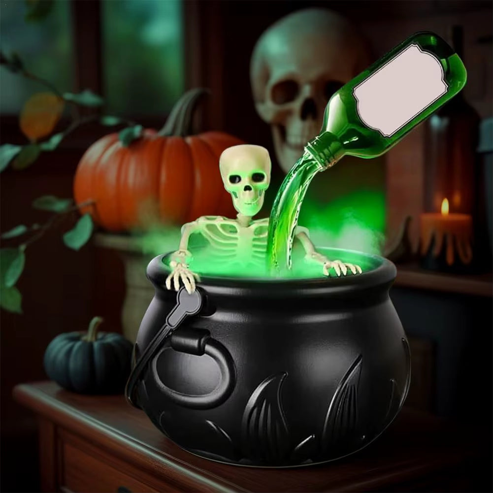 Magic Floating Potion Bottle Set with Skeleton for Halloween Spooky Party Supplies for Witchcraft Theme Decor
