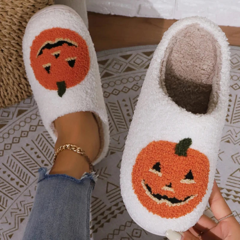 Spooky Pumpkin Slippers