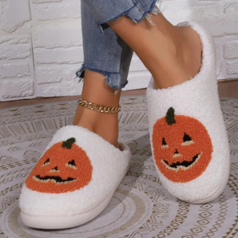 Spooky Pumpkin Slippers